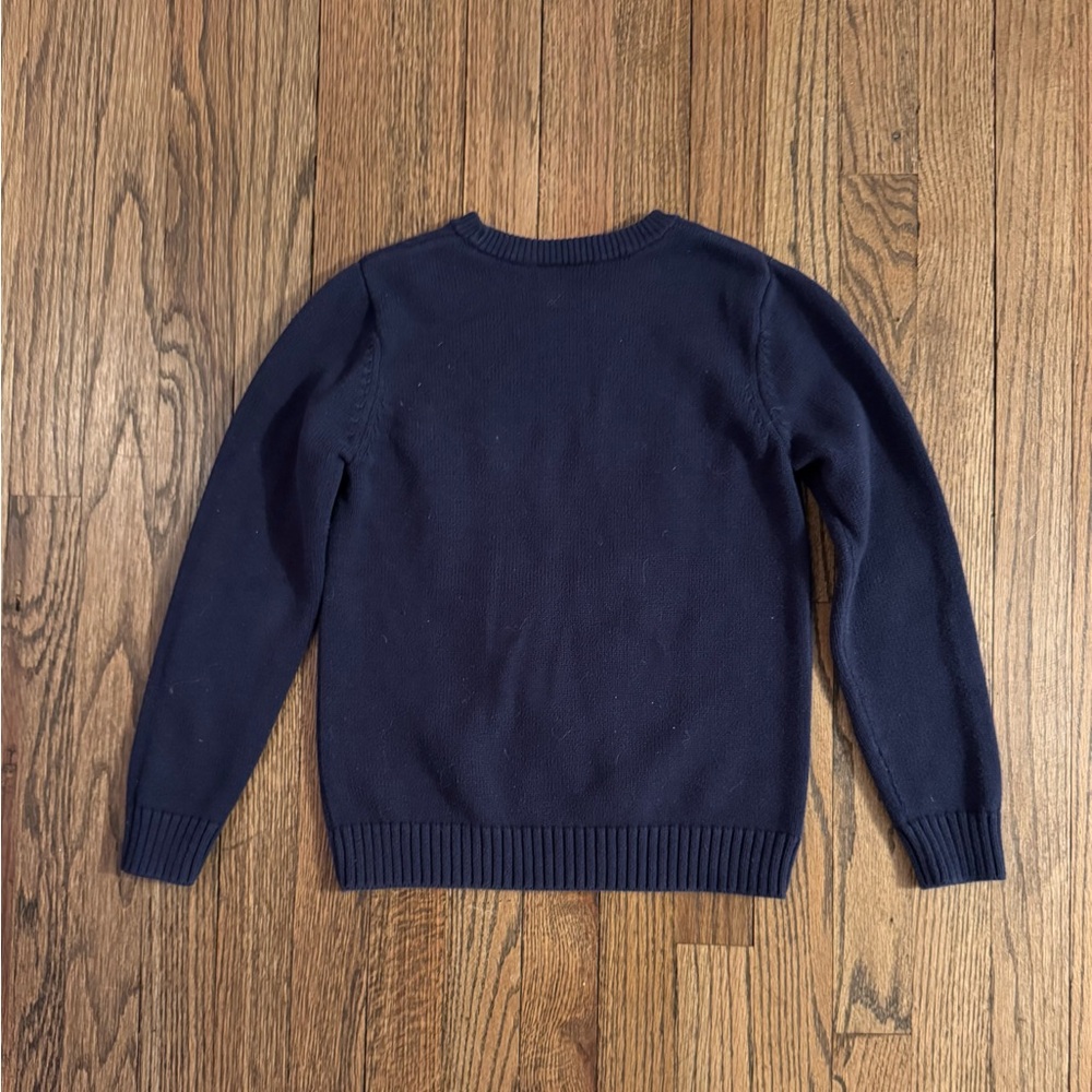 Hanna Andersson Red and Navy Gnome Sweater size 8 - Picture 2 of 3